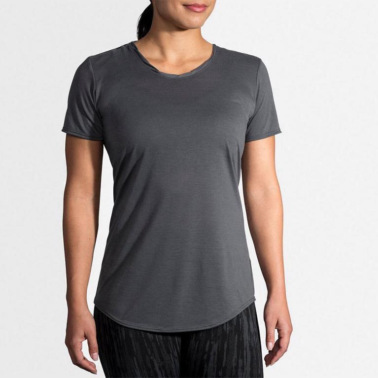 Brooks Distance - Camisetas Manga Corta Mujer - Gris (DM3854962)